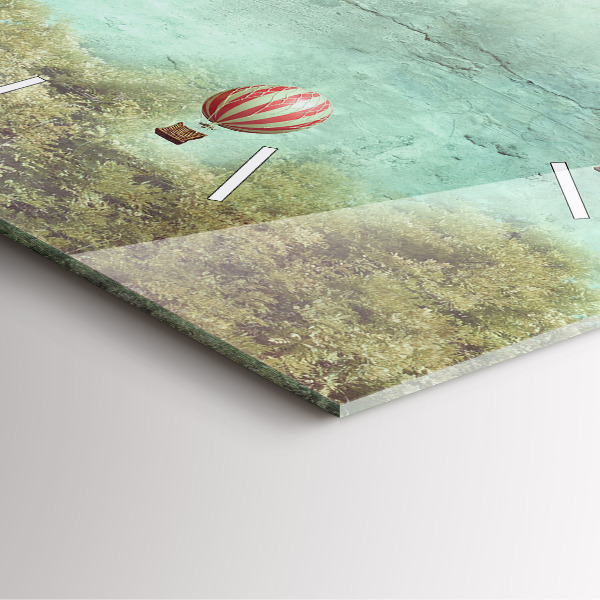 Reloj de pared cuadrado Globos