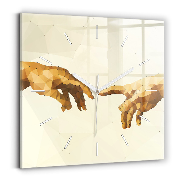 Reloj de pared cuadrado Creación de Adán