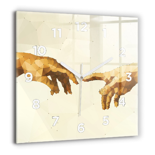 Reloj de pared cuadrado Creación de Adán