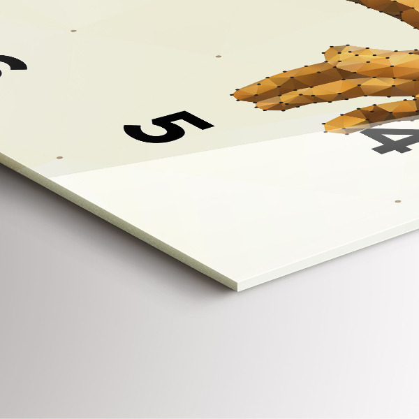 Reloj de pared cuadrado Creación de Adán