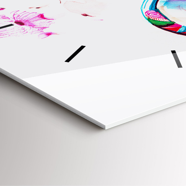 Reloj cuadrado Rostros de mujer con gafas