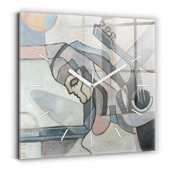 Reloj de pared cuadrado Pintura abstracta