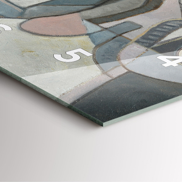 Reloj de pared cuadrado Pintura abstracta