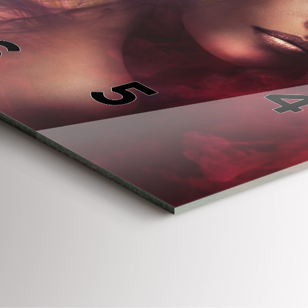 Reloj de pared cuadrado Retrato de mujer