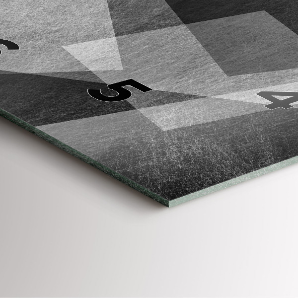 Reloj de pared cuadrado Abstracción geométrica