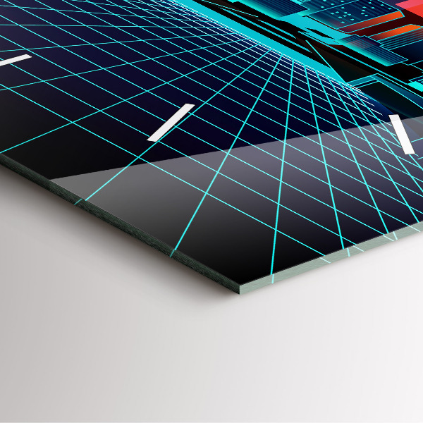 Reloj cuadrado Ciudad del ciberespacio