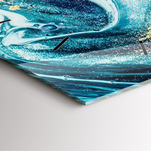 Reloj de pared cuadrado Mármol abstracto