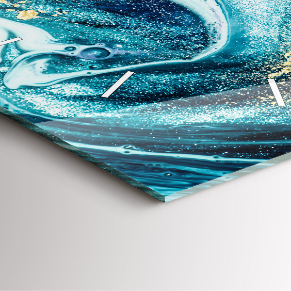 Reloj de pared cuadrado Mármol abstracto