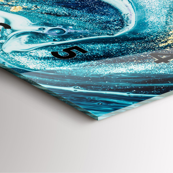 Reloj de pared cuadrado Mármol abstracto