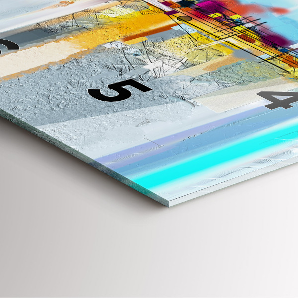 Reloj de pared cuadrado Puente abstracto