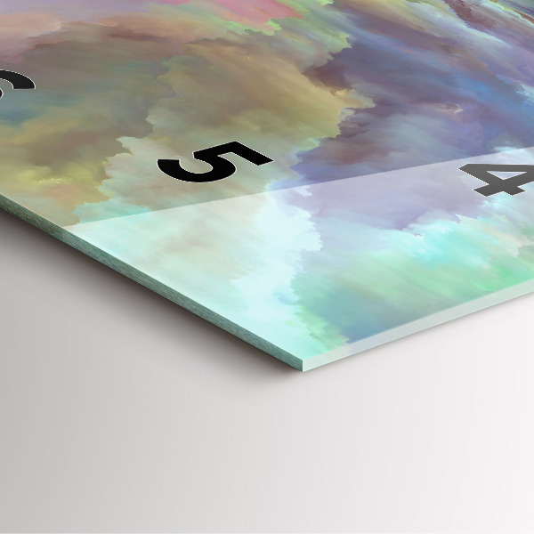 Reloj cuadrado Paisaje abstracto