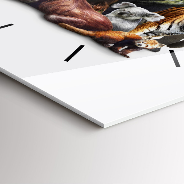 Reloj de pared cuadrado Animales salvajes