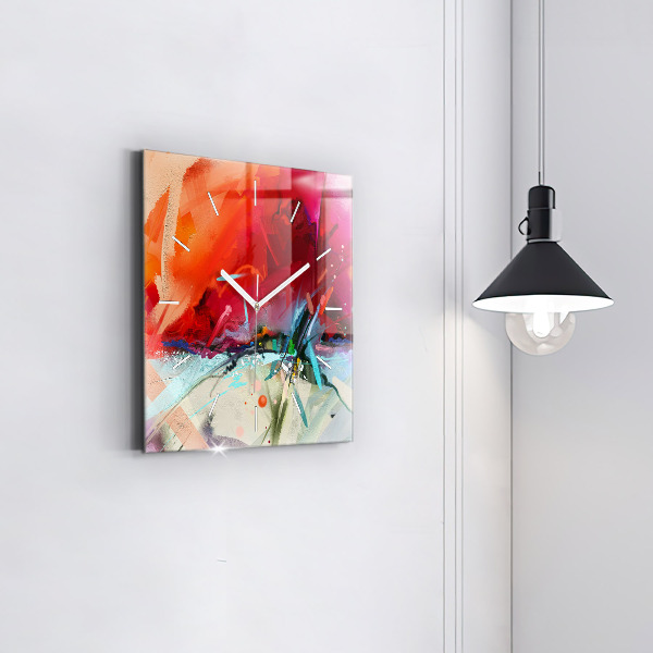 Reloj cuadrado Filas de especias