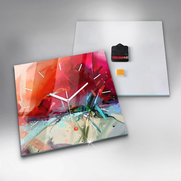 Reloj cuadrado Filas de especias