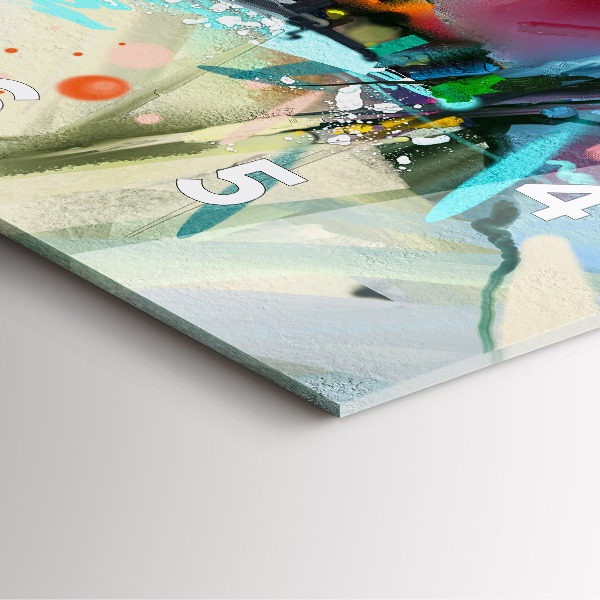 Reloj cuadrado Filas de especias