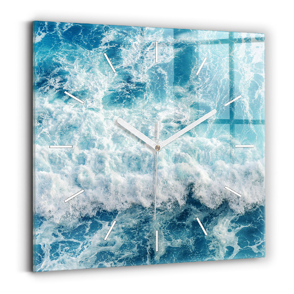 Reloj cuadrado Olas marinas