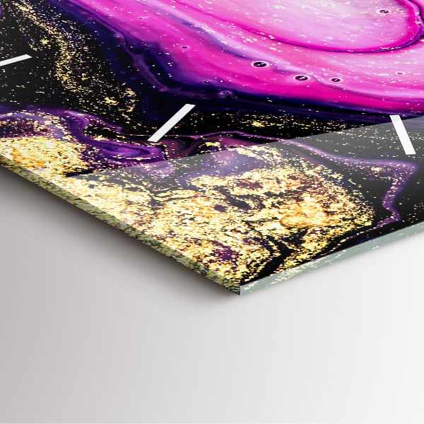 Reloj de pared cuadrado Mármol abstracto