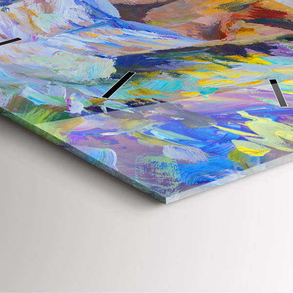 Reloj de pared cuadrado Bailarina pintada