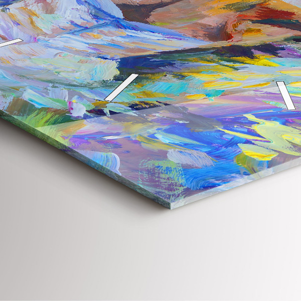 Reloj de pared cuadrado Bailarina pintada