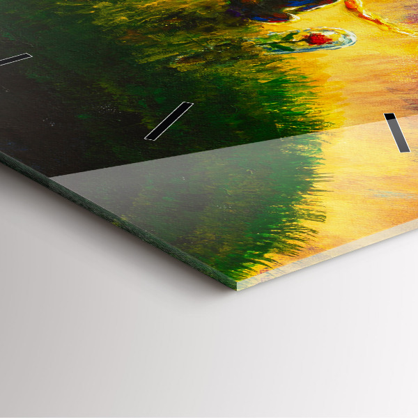 Reloj cuadrado Principito abstracto