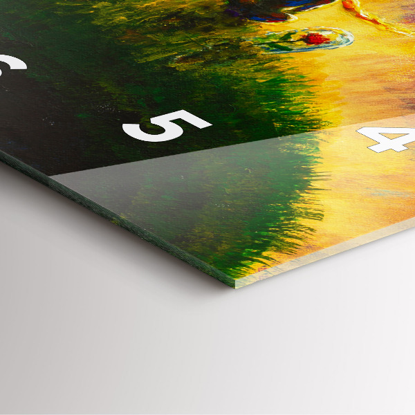 Reloj cuadrado Principito abstracto