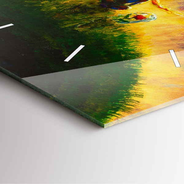 Reloj cuadrado Principito abstracto