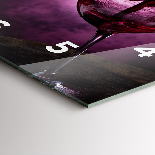 Reloj cuadrado Copa de vino