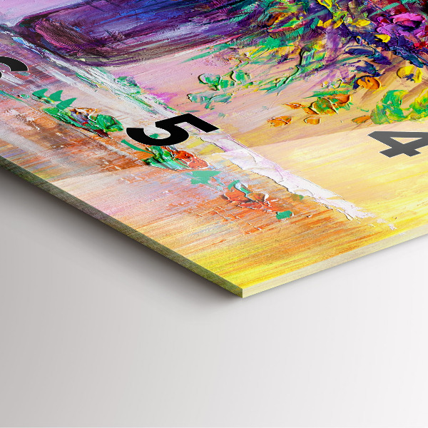 Reloj de pared cuadrado Flores en un jarrón