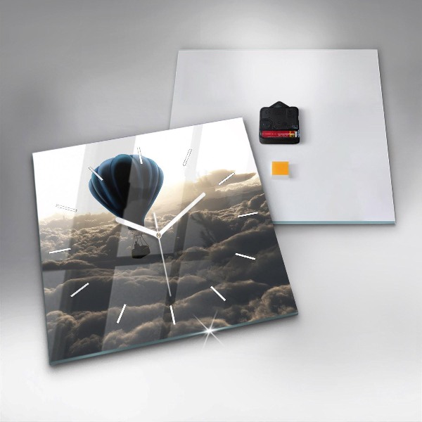 Reloj cuadrado Globo en el cielo