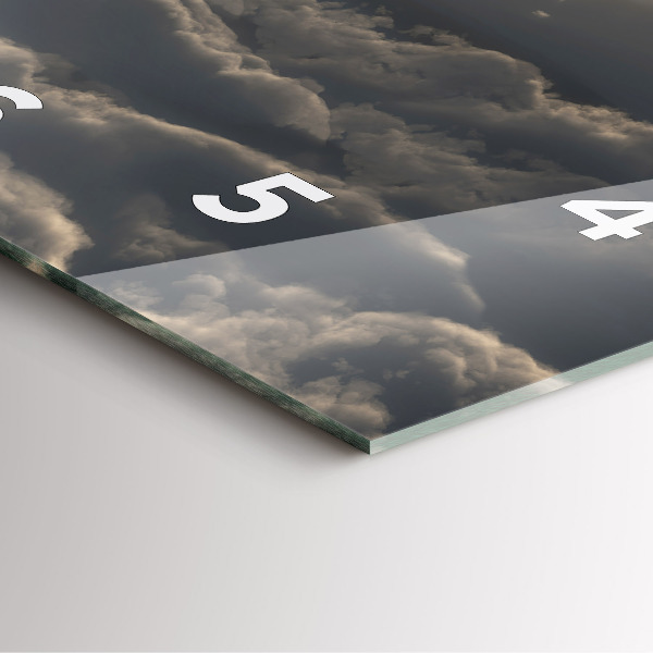 Reloj cuadrado Globo en el cielo