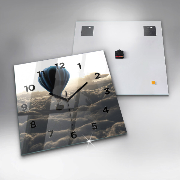 Reloj cuadrado Globo en el cielo