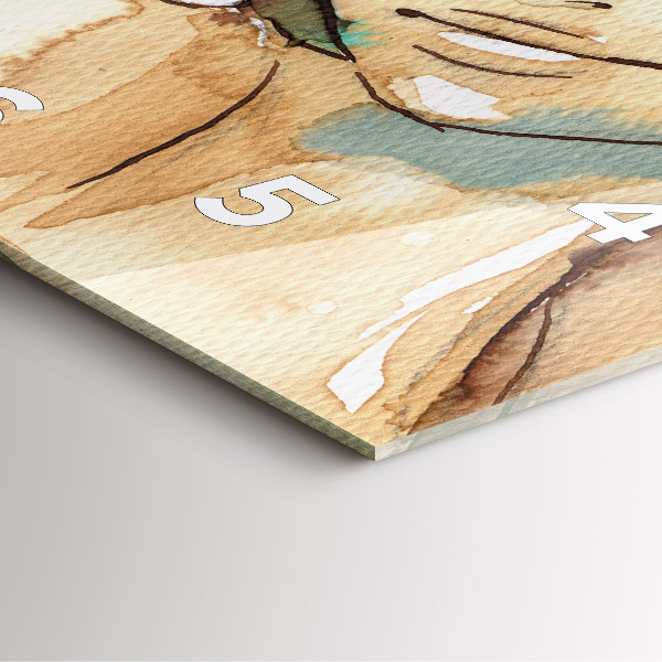 Reloj de pared cuadrado Abstracción Mujer