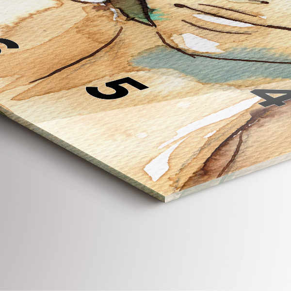 Reloj de pared cuadrado Abstracción Mujer