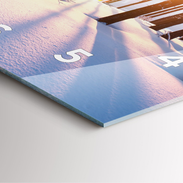 Reloj cuadrado Bosque al atardecer