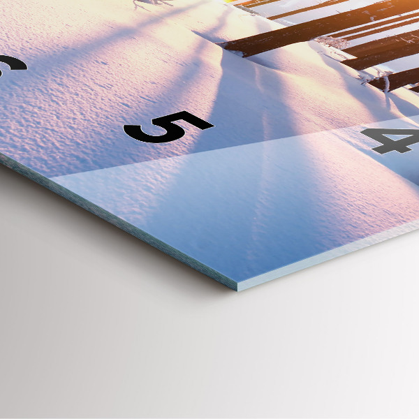 Reloj cuadrado Bosque al atardecer