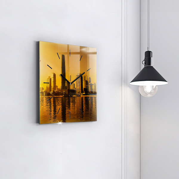 Reloj de pared cuadrado Río Zhujiang