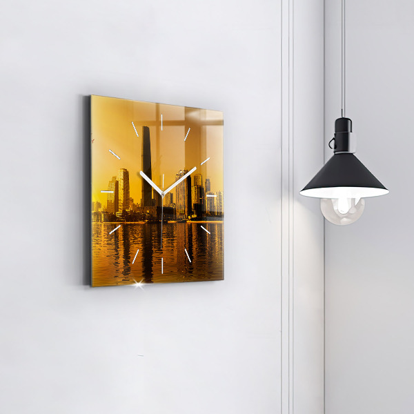 Reloj de pared cuadrado Río Zhujiang