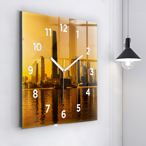Reloj de pared cuadrado Río Zhujiang
