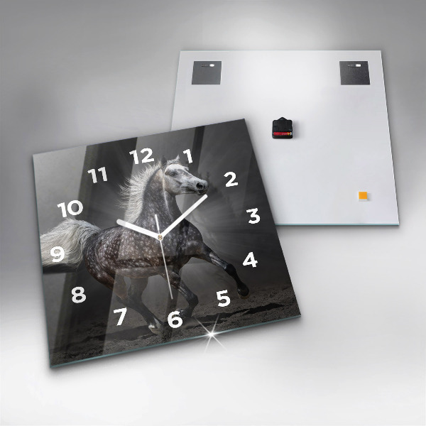 Reloj cuadrado Caballo al galope