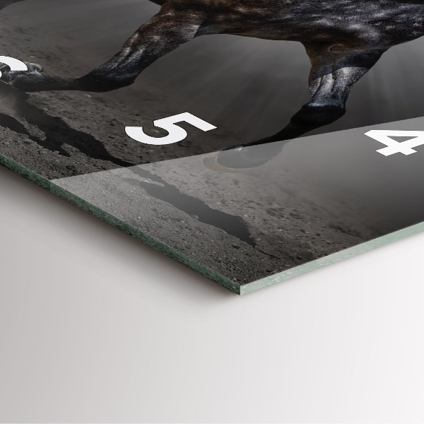 Reloj cuadrado Caballo al galope