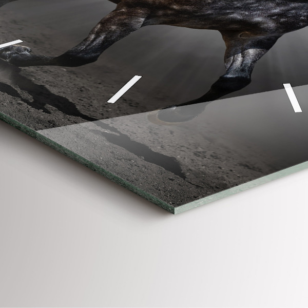 Reloj cuadrado Caballo al galope