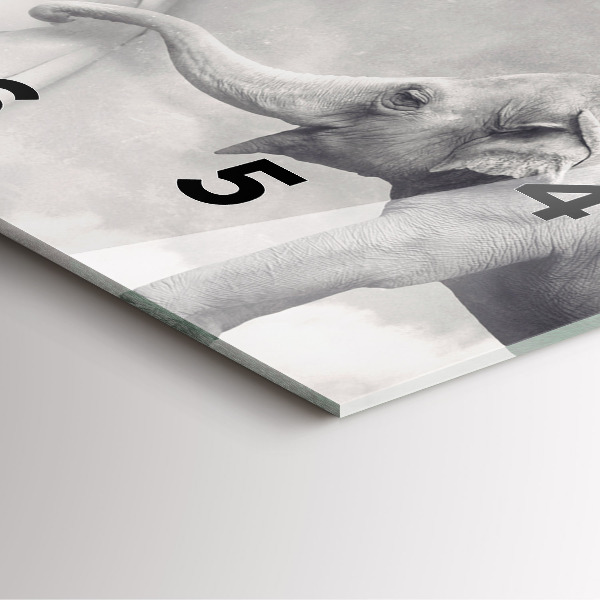 Reloj de pared cuadrado Elefante