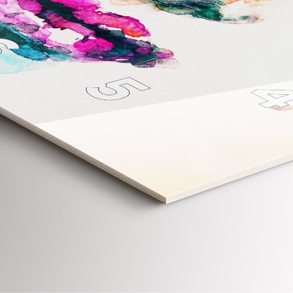 Reloj cuadrado Rostro abstracto de mujer