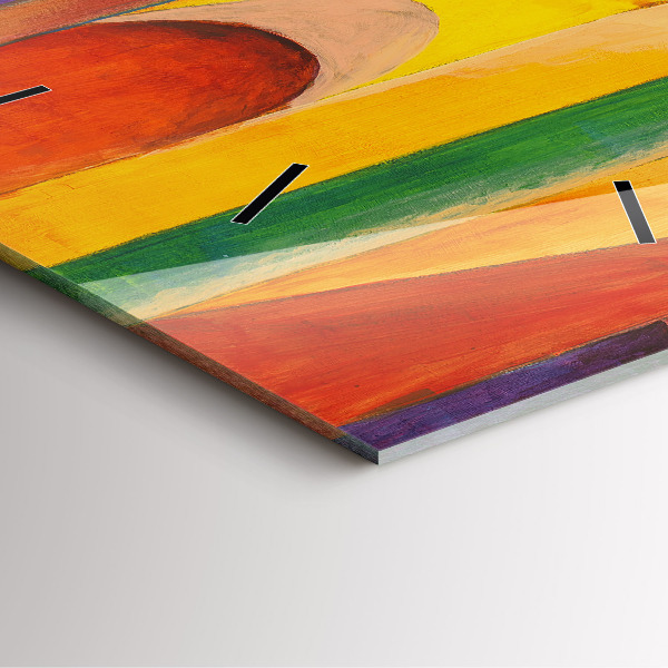 Reloj de pared cuadrado Arte Decoración Abstracción