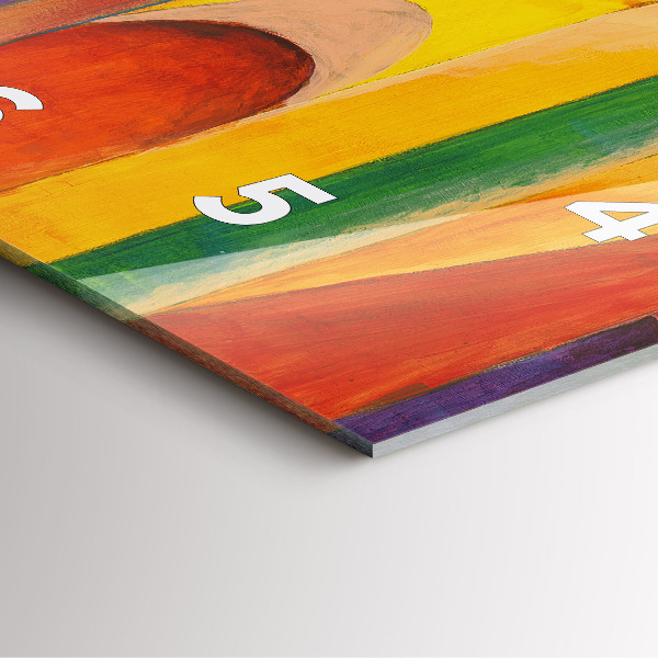 Reloj de pared cuadrado Arte Decoración Abstracción