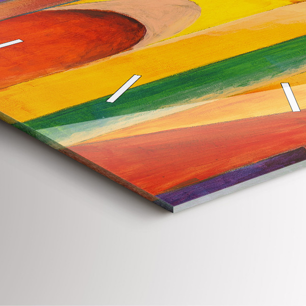 Reloj de pared cuadrado Arte Decoración Abstracción