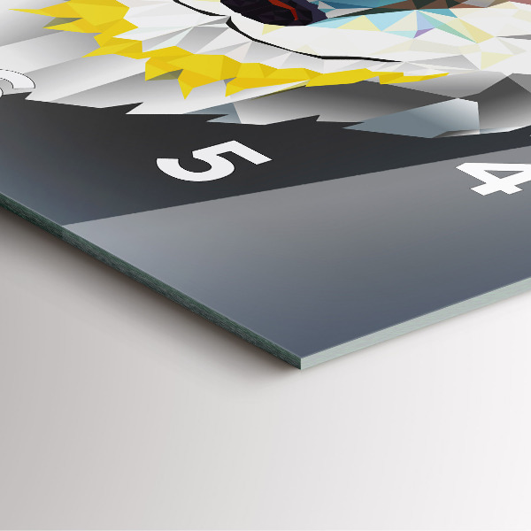 Reloj cuadrado Cabeza de lobo