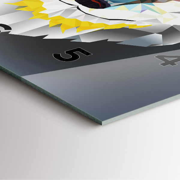 Reloj cuadrado Cabeza de lobo