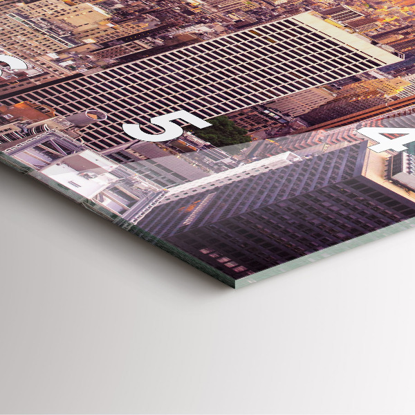 Reloj cuadrado Atardecer Nueva York