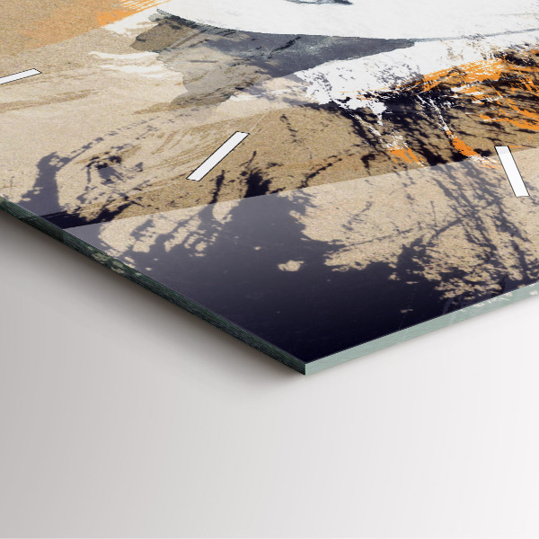 Reloj de pared cuadrado Retrato de mujer abstracto